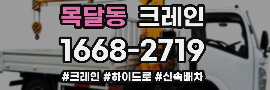 목달동 크레인 작업