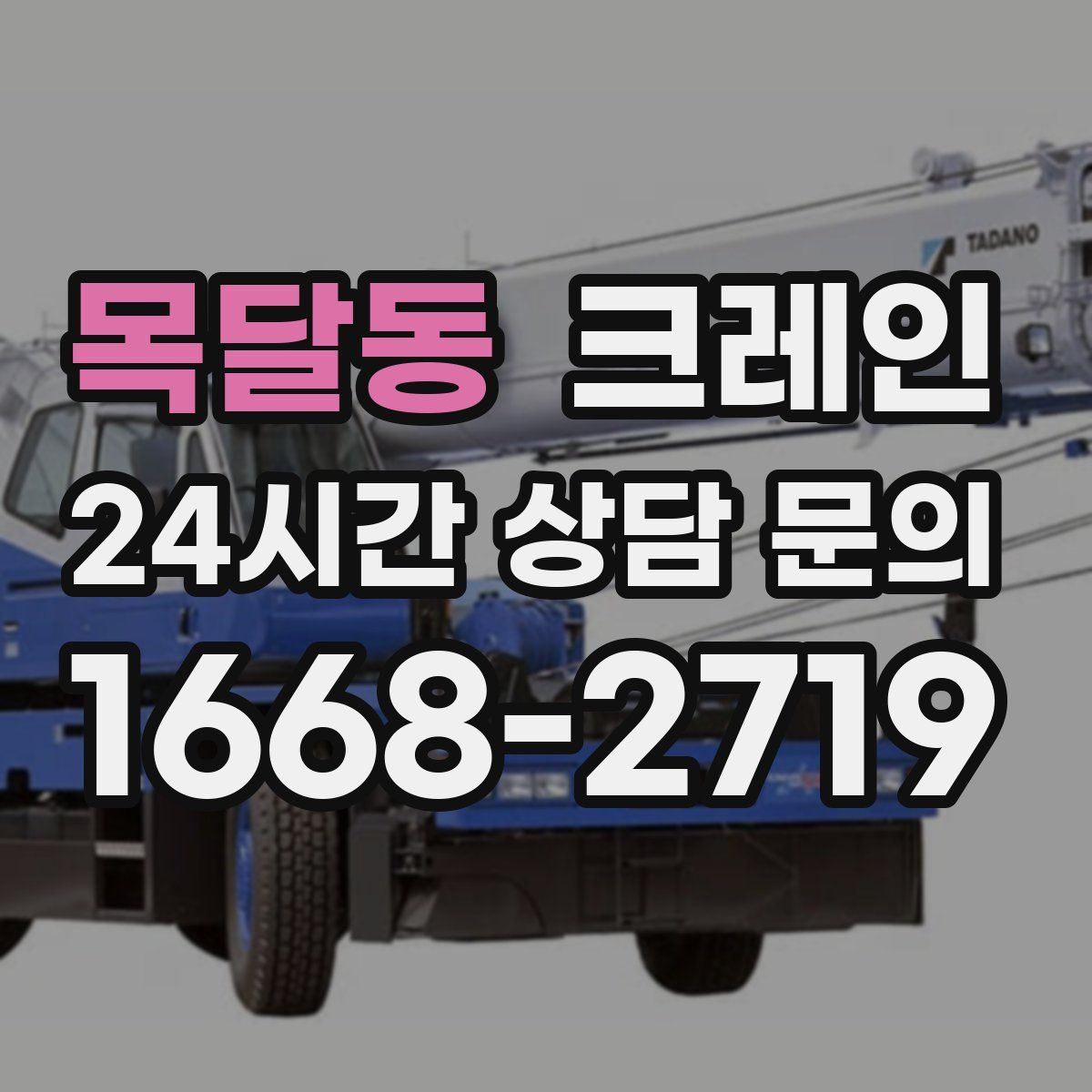 목달동 카고 크레인