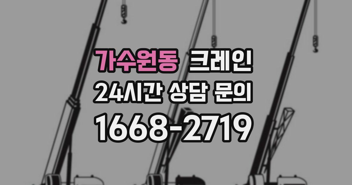 가수원동 크레인
