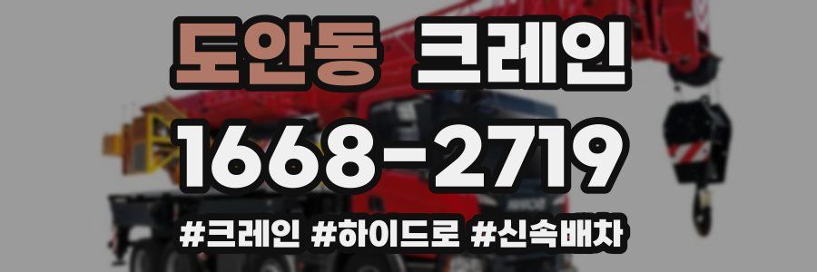 도안동 크레인 작업