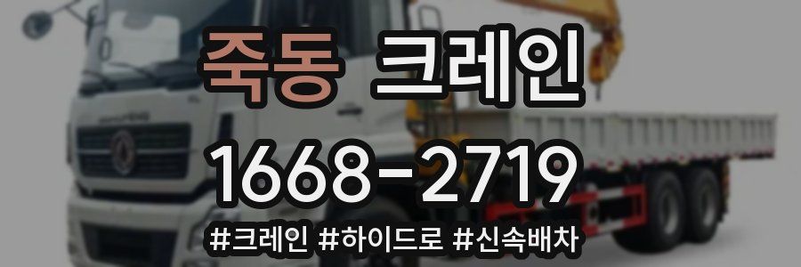 죽동 크레인 작업