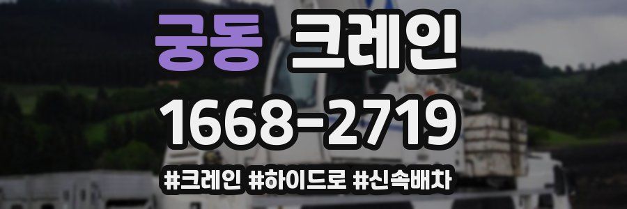 궁동 크레인 작업