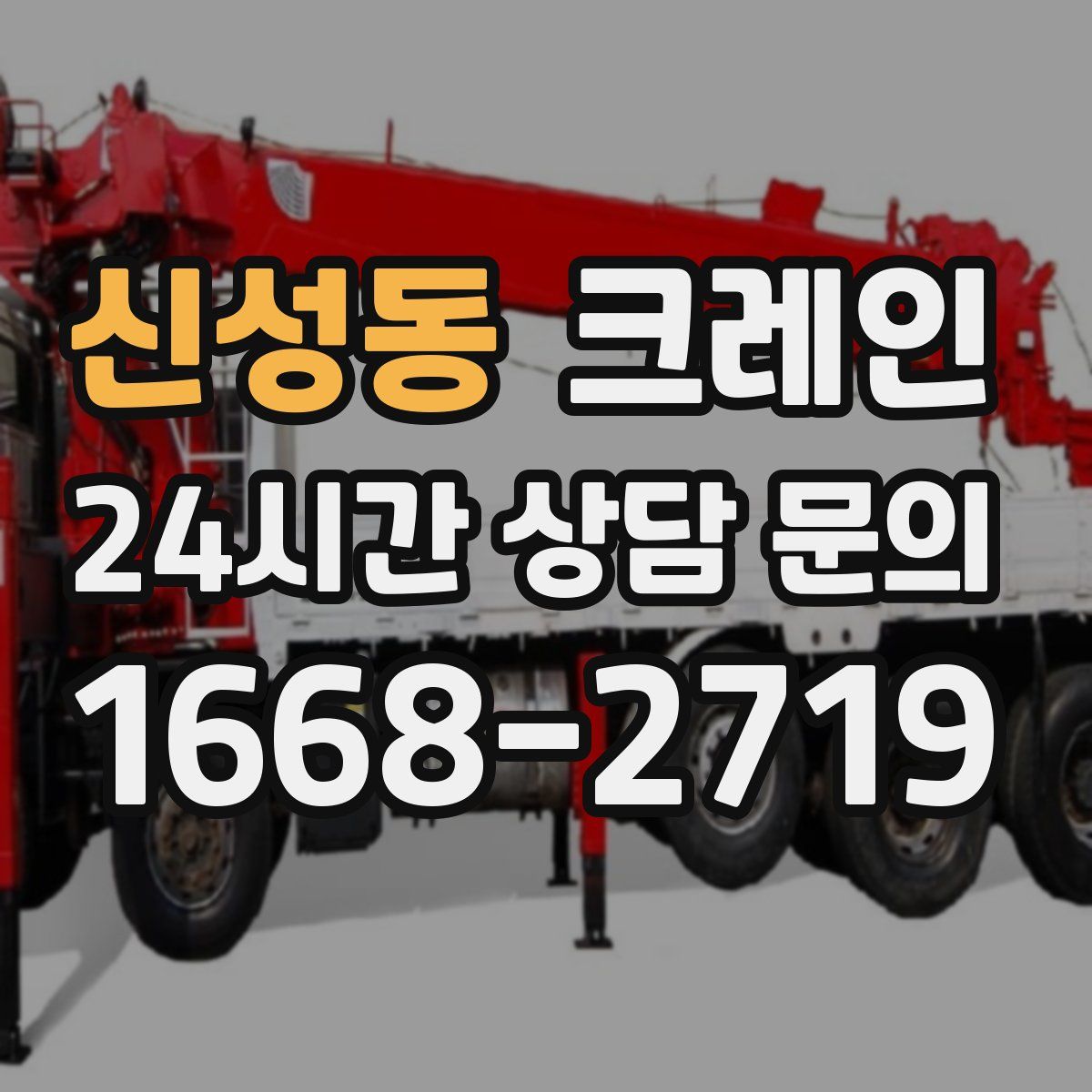 신성동 카고 크레인