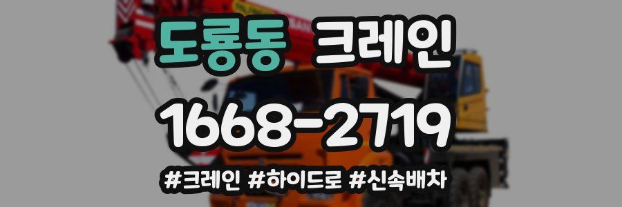 도룡동 크레인 작업