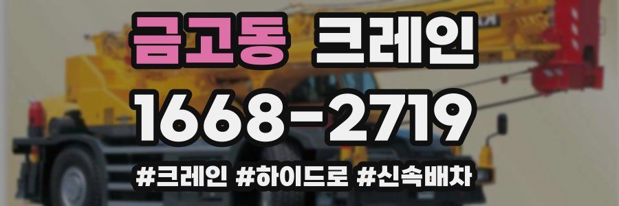 금고동 크레인 작업