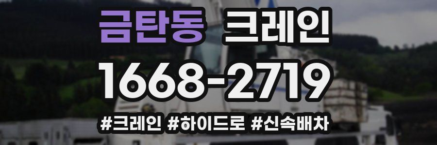 금탄동 크레인 작업