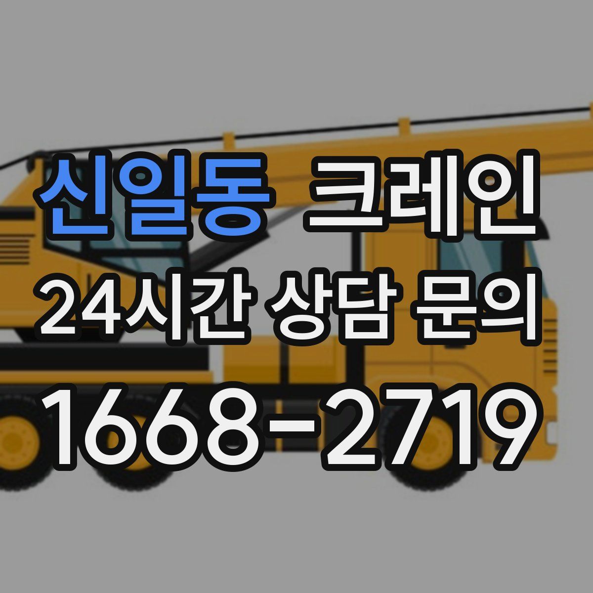 신일동 카고 크레인