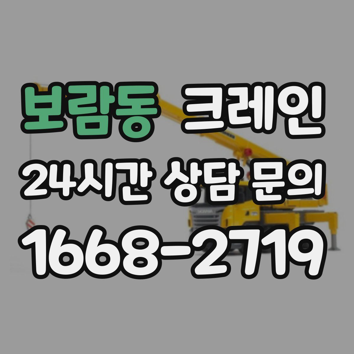 보람동 카고 크레인