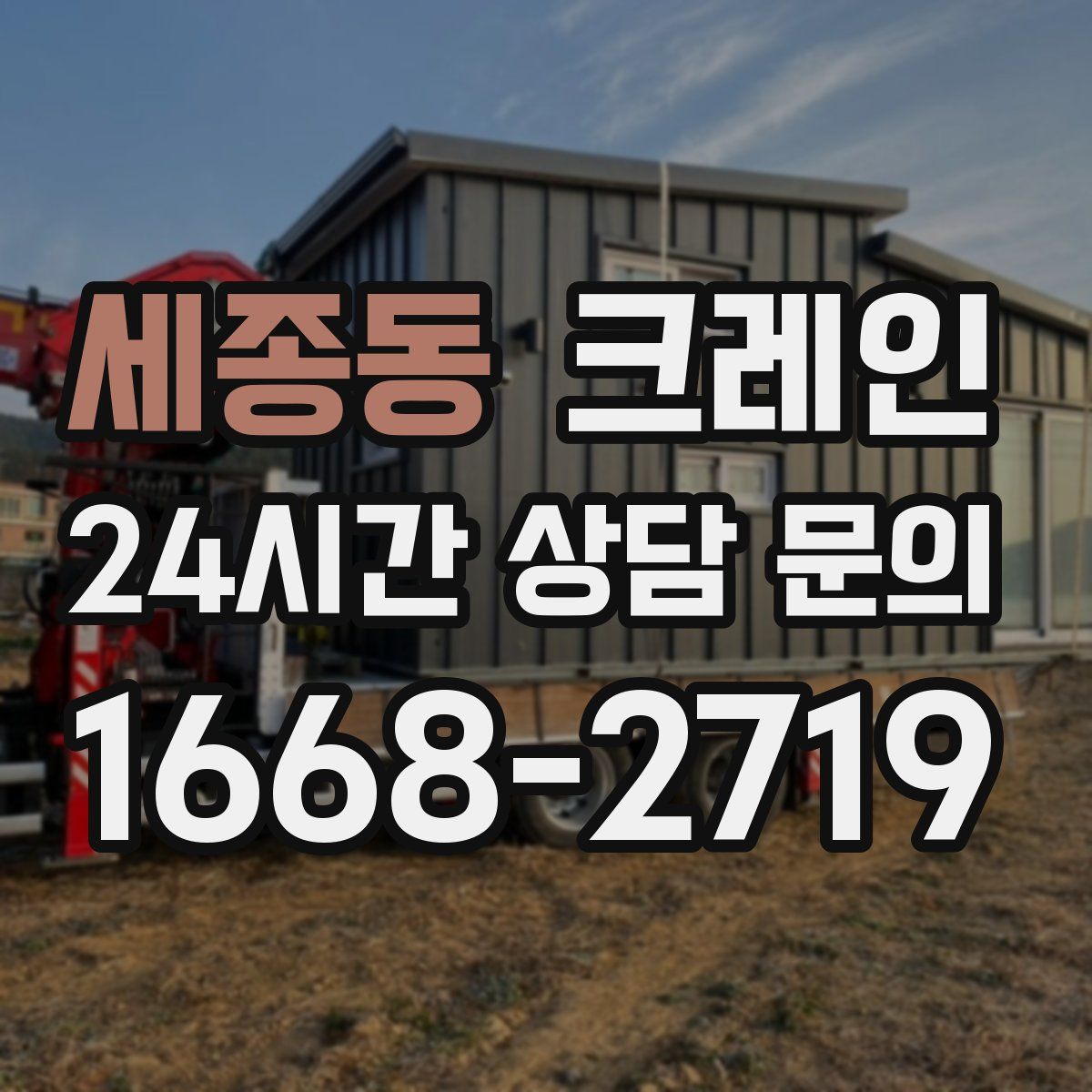 세종동 카고 크레인