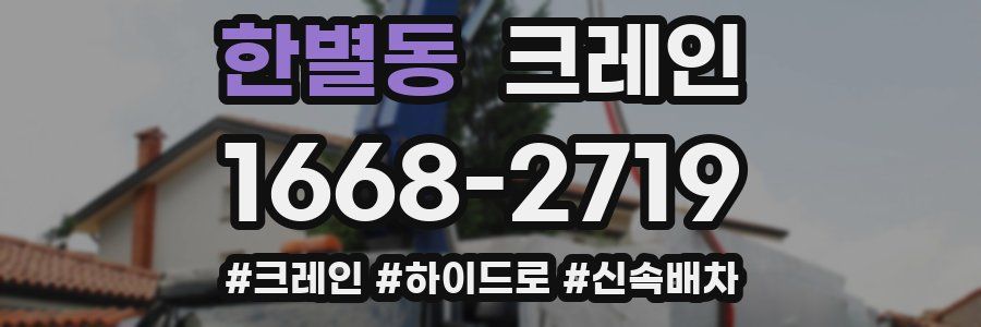 한별동 크레인 작업