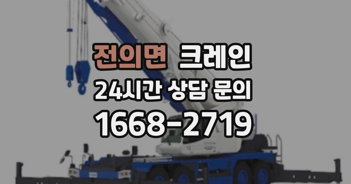 전의면 크레인