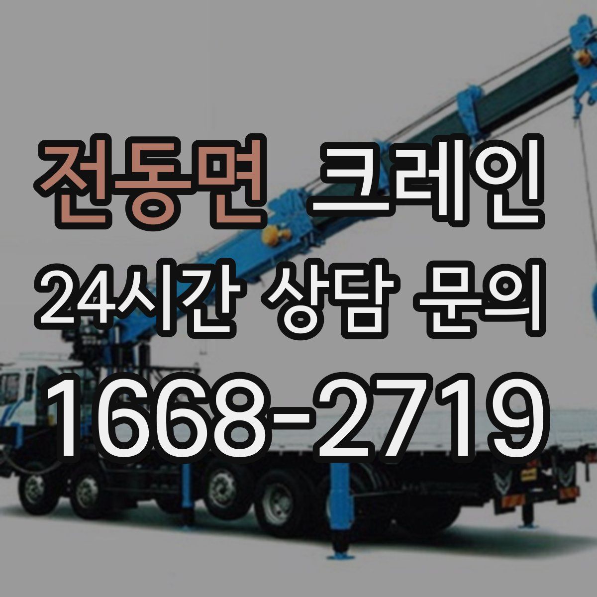 전동면 카고 크레인