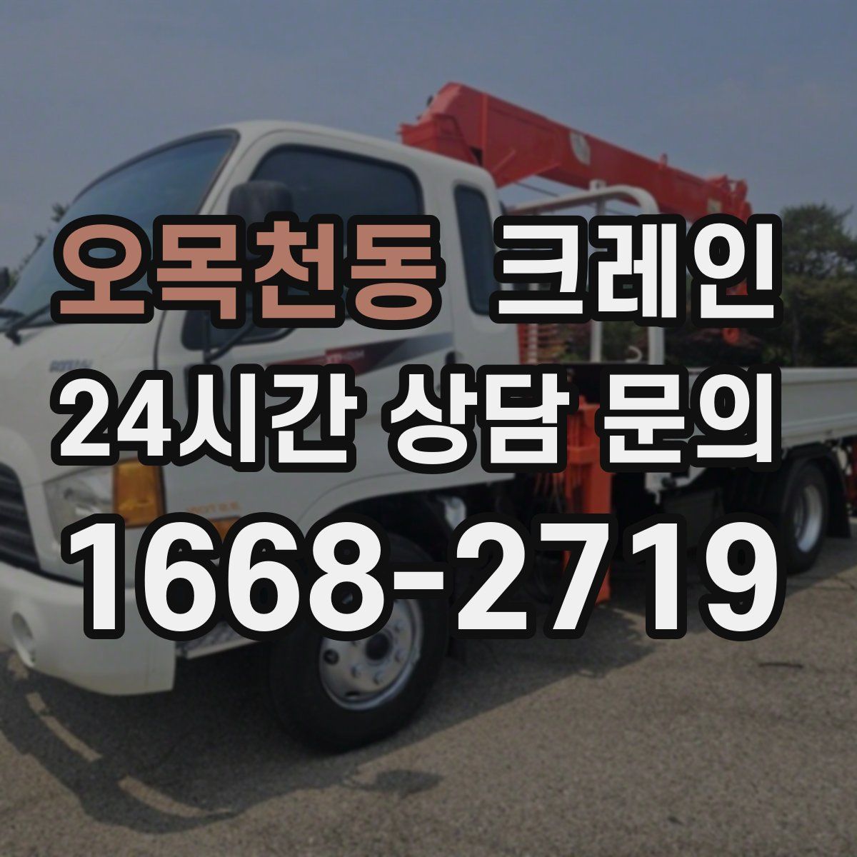오목천동 카고 크레인