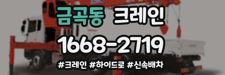 금곡동 크레인 작업