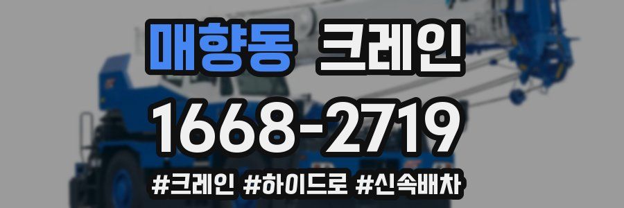 매향동 크레인 작업