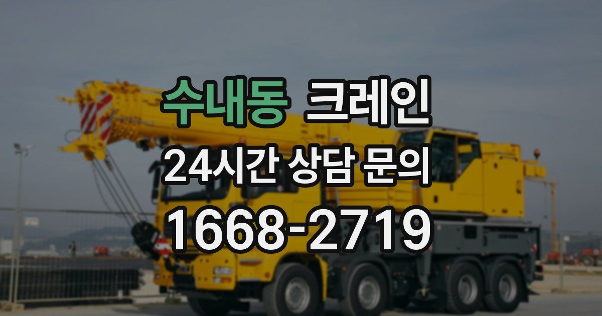 수내동 크레인