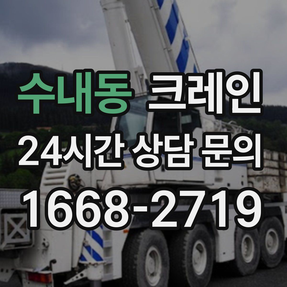 수내동 카고 크레인