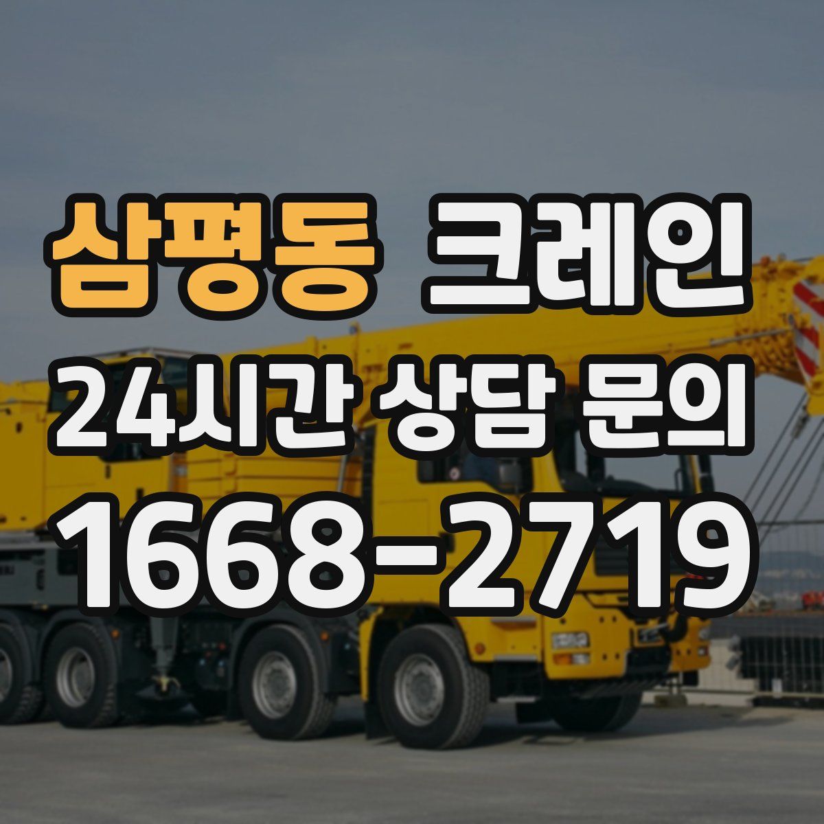 삼평동 카고 크레인