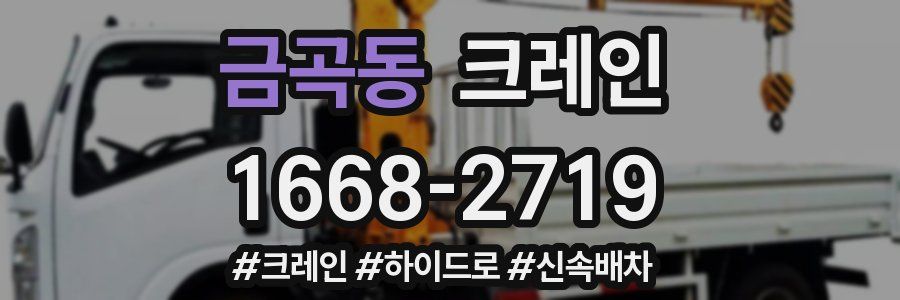 금곡동 크레인 작업