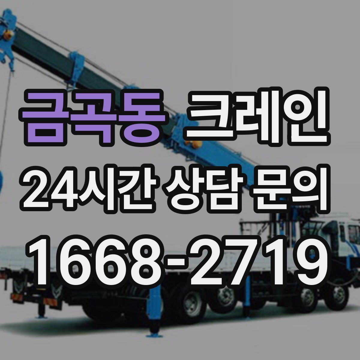 금곡동 카고 크레인