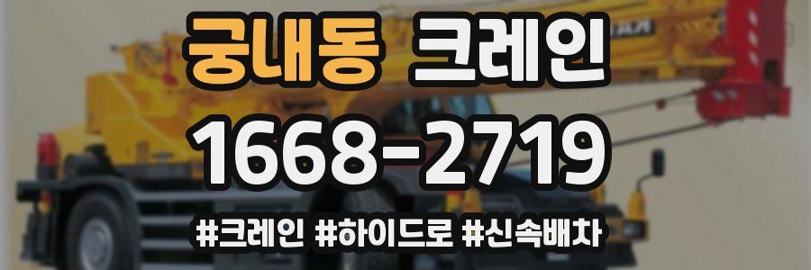 궁내동 크레인 작업