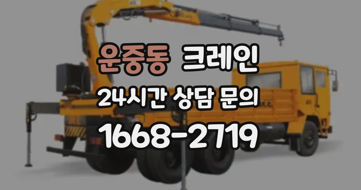 운중동 크레인