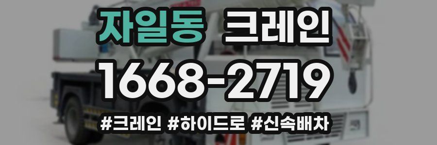 자일동 크레인 작업