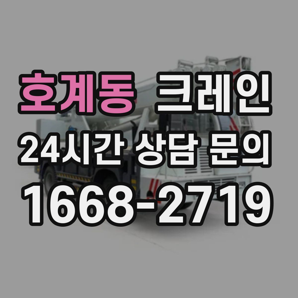 호계동 카고 크레인