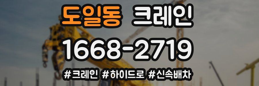 도일동 크레인 작업