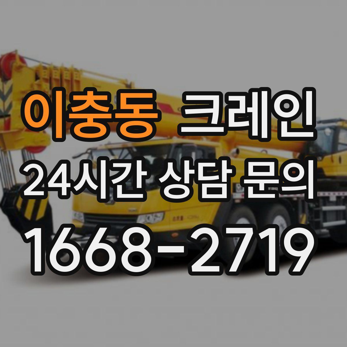 이충동 카고 크레인