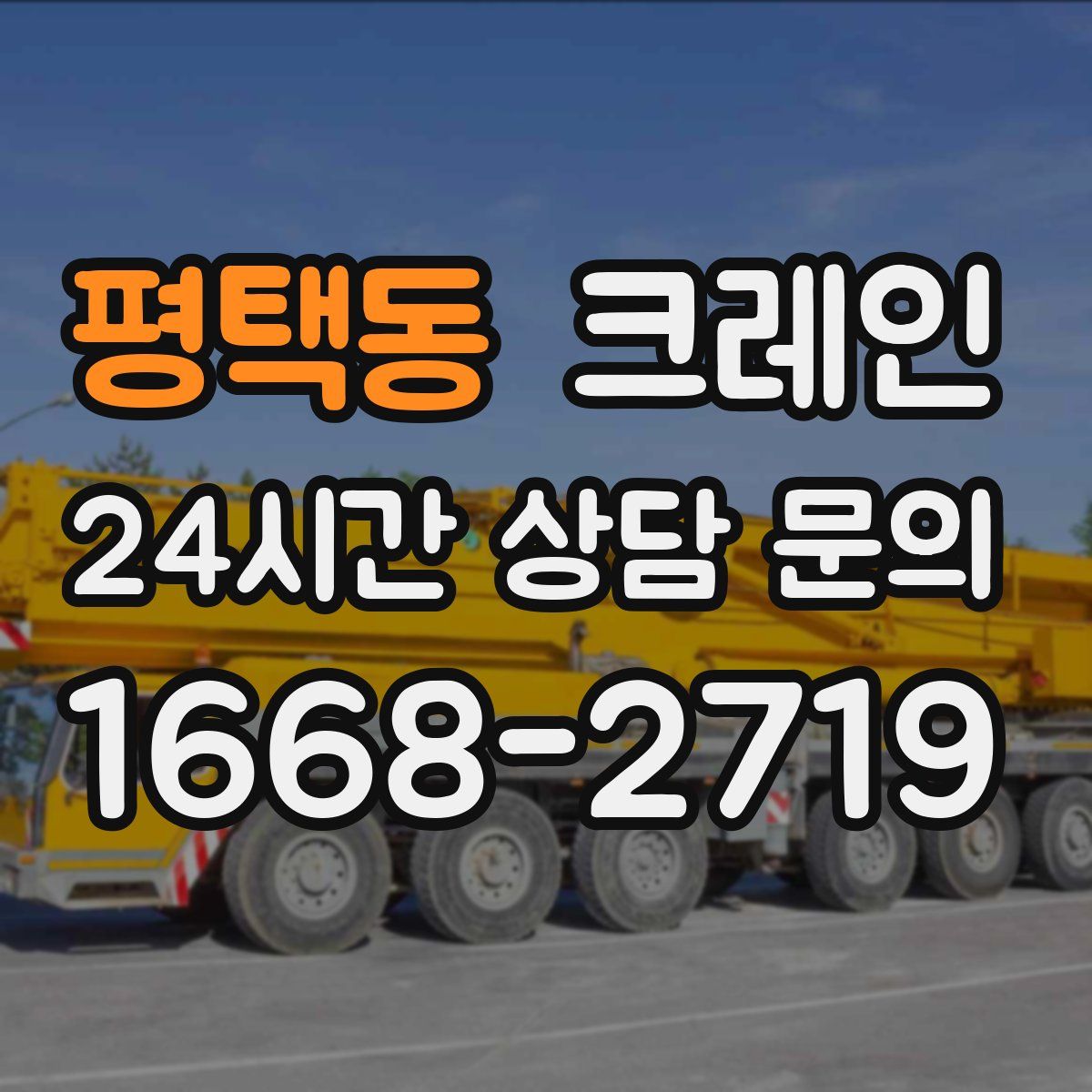 평택동 카고 크레인