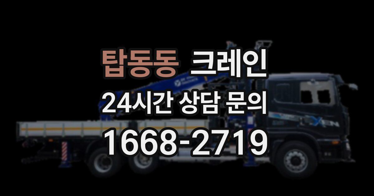 탑동동 크레인