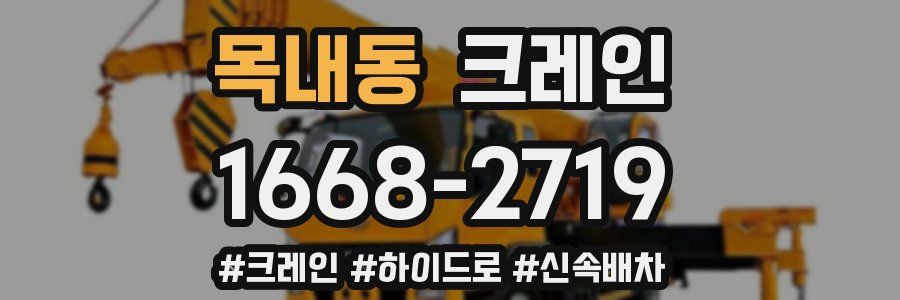 목내동 크레인 작업