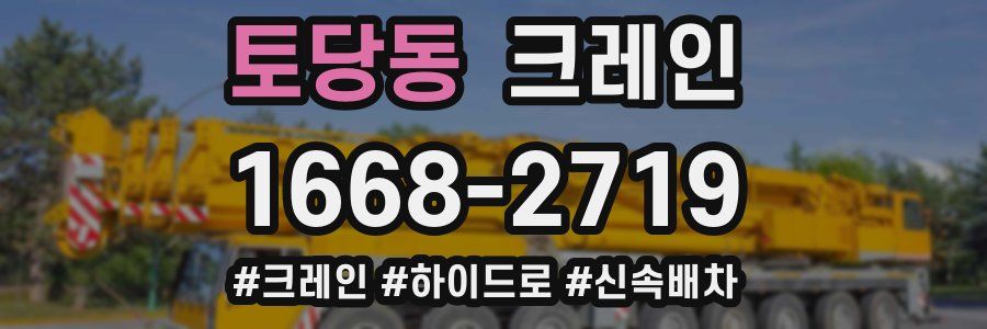토당동 크레인 작업