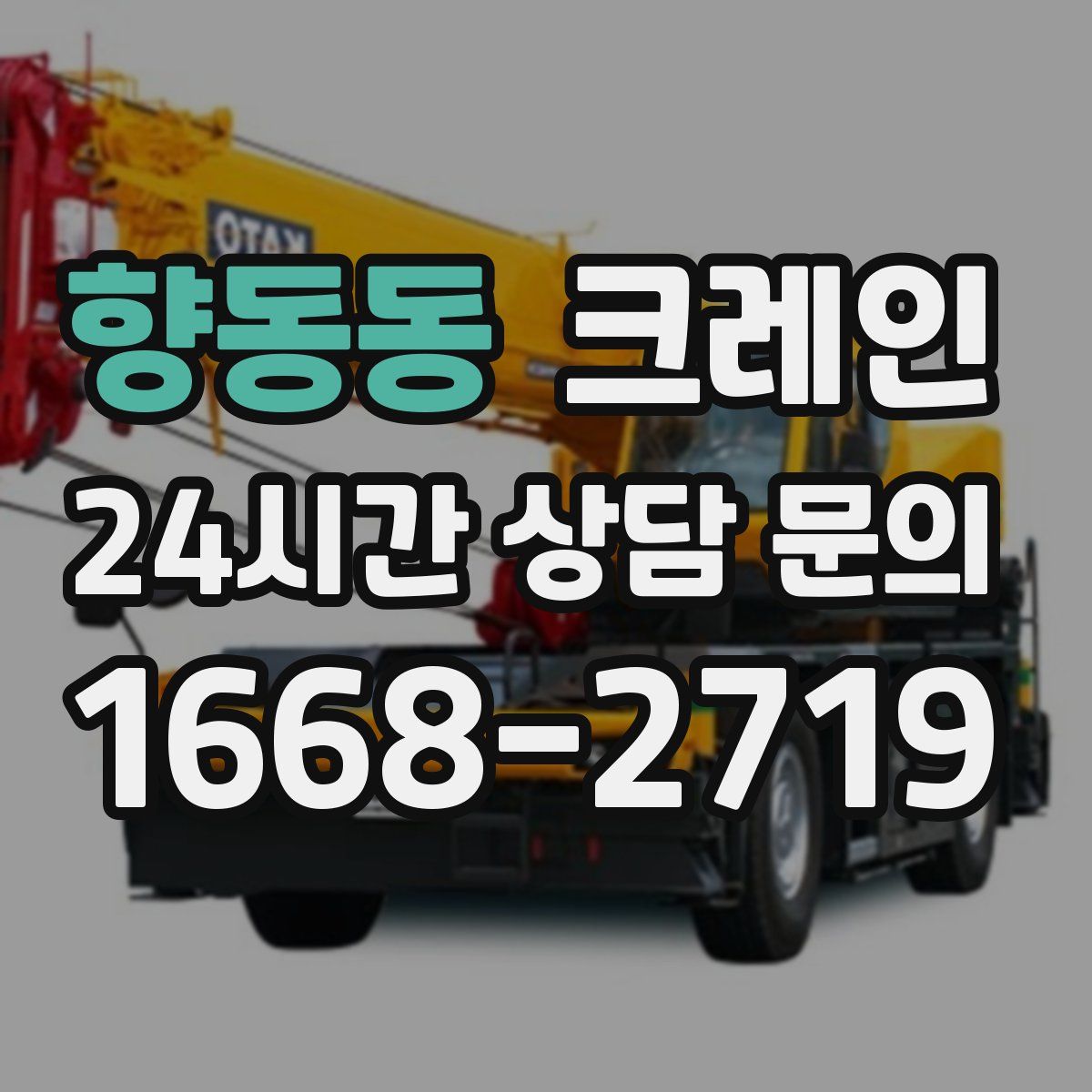 향동동 카고 크레인