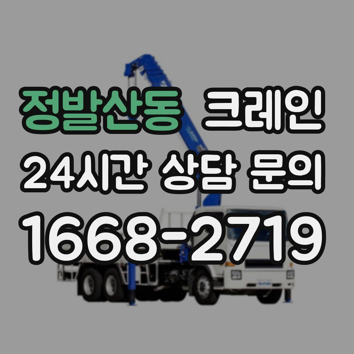 정발산동 카고 크레인