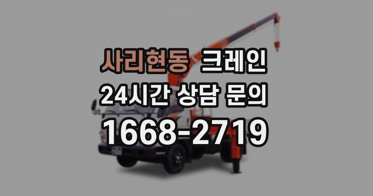 사리현동 크레인