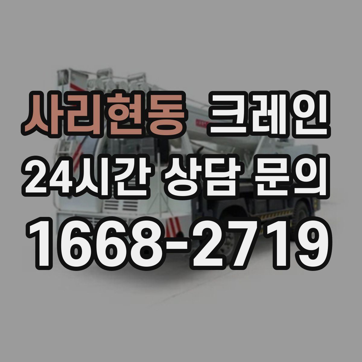 사리현동 카고 크레인