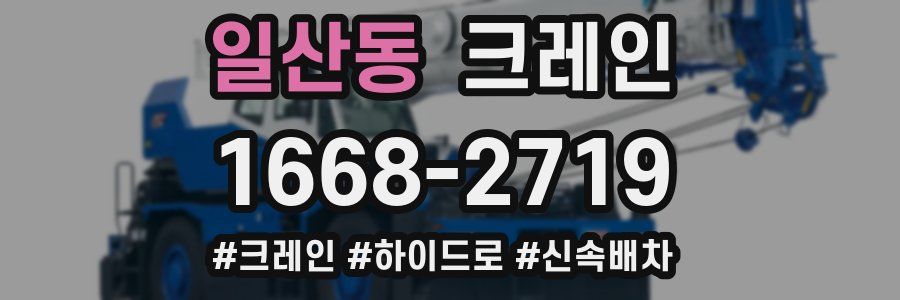 일산동 크레인 작업