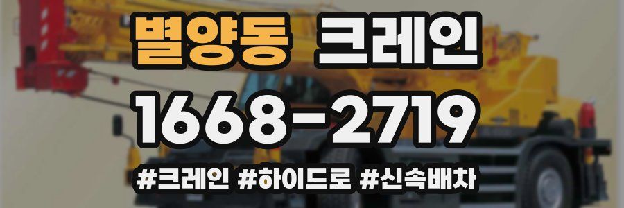 별양동 크레인 작업