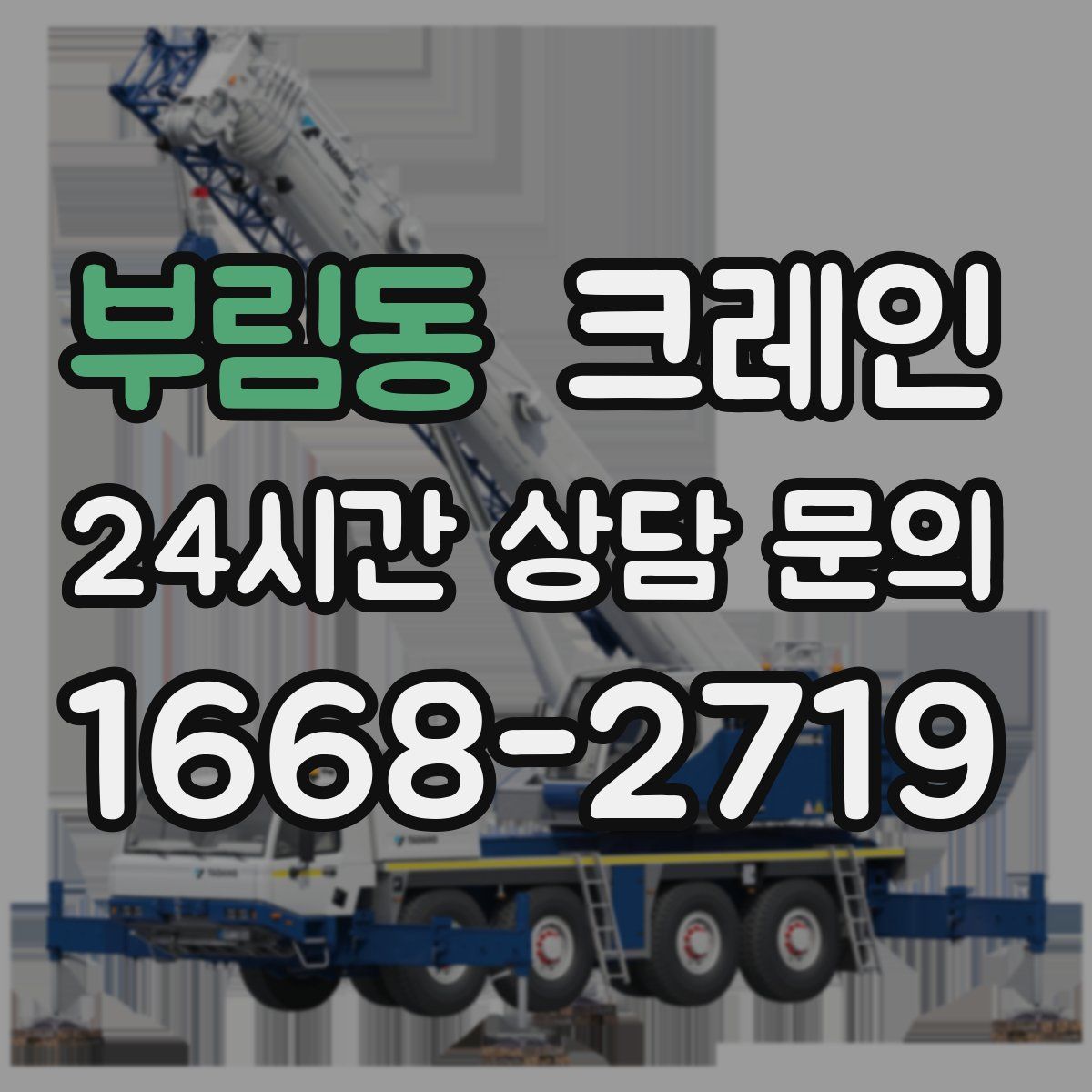 부림동 카고 크레인