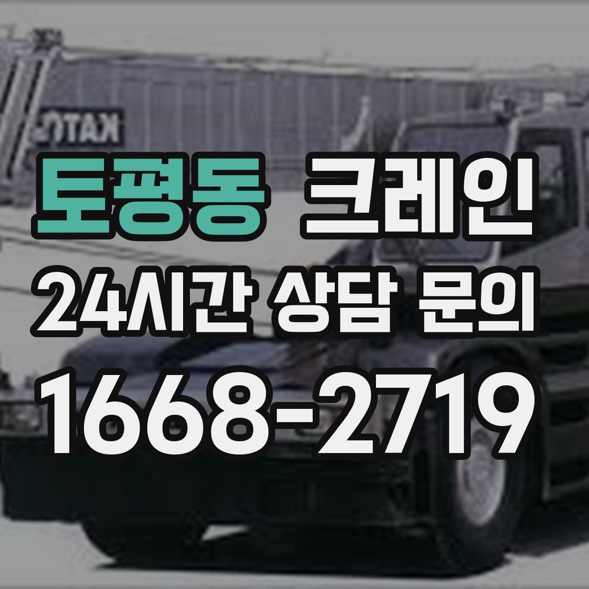 토평동 카고 크레인