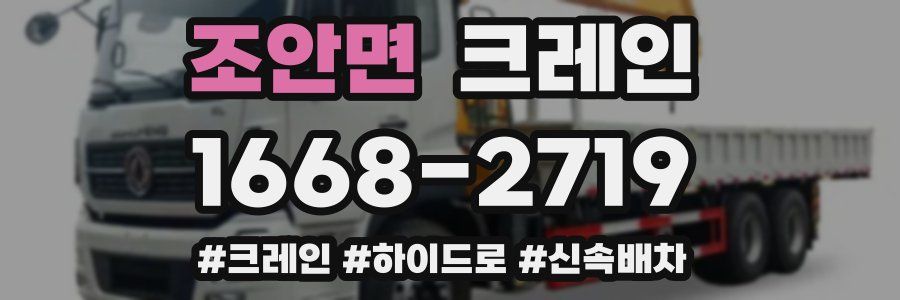 조안면 크레인 작업