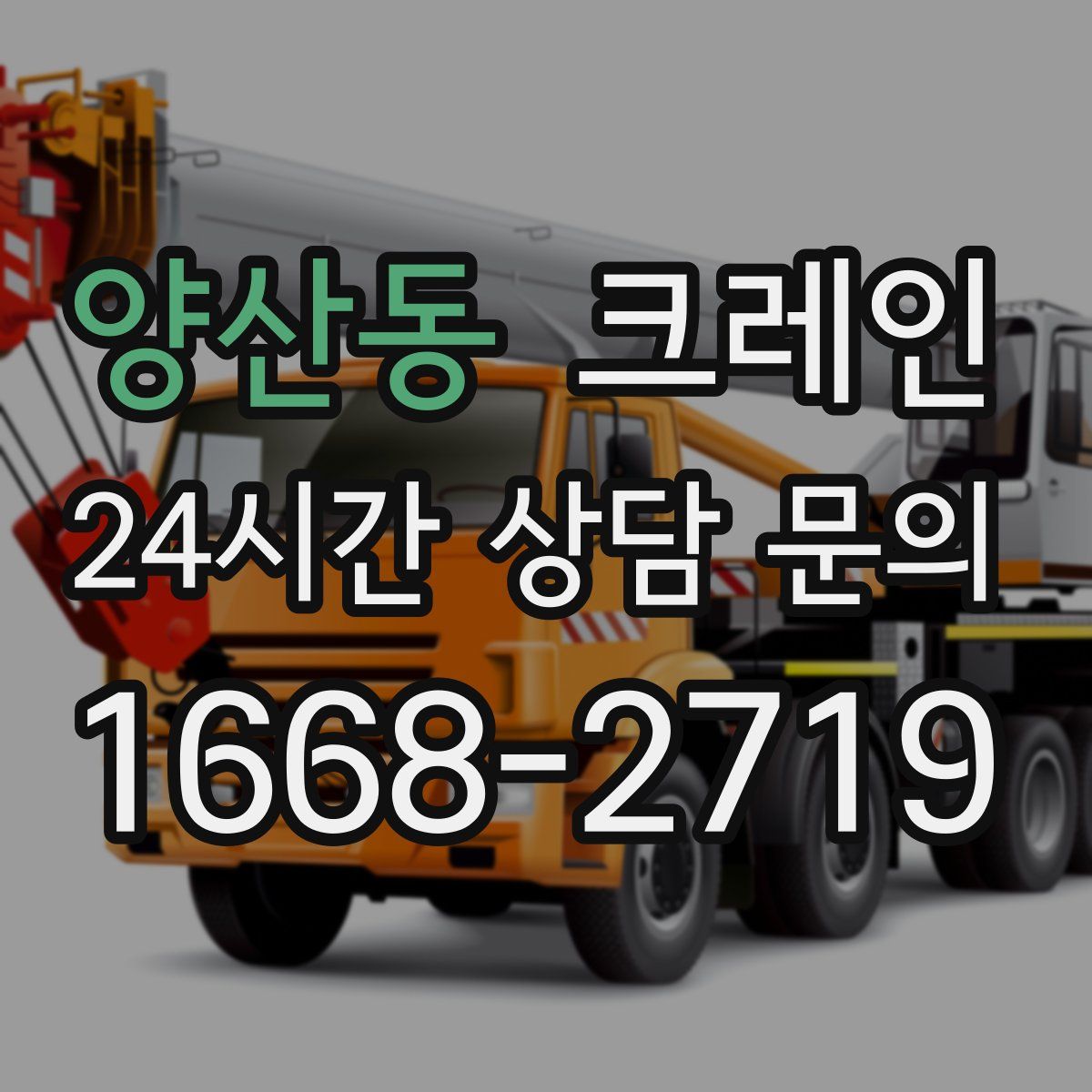 양산동 카고 크레인