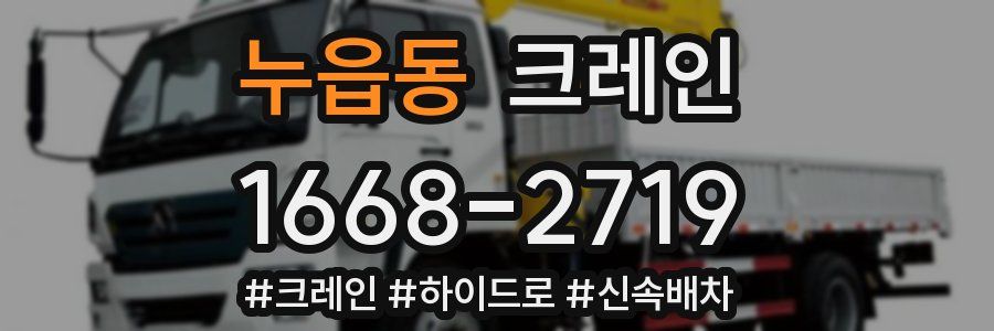 누읍동 크레인 작업