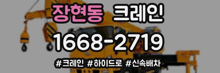 장현동 크레인 작업