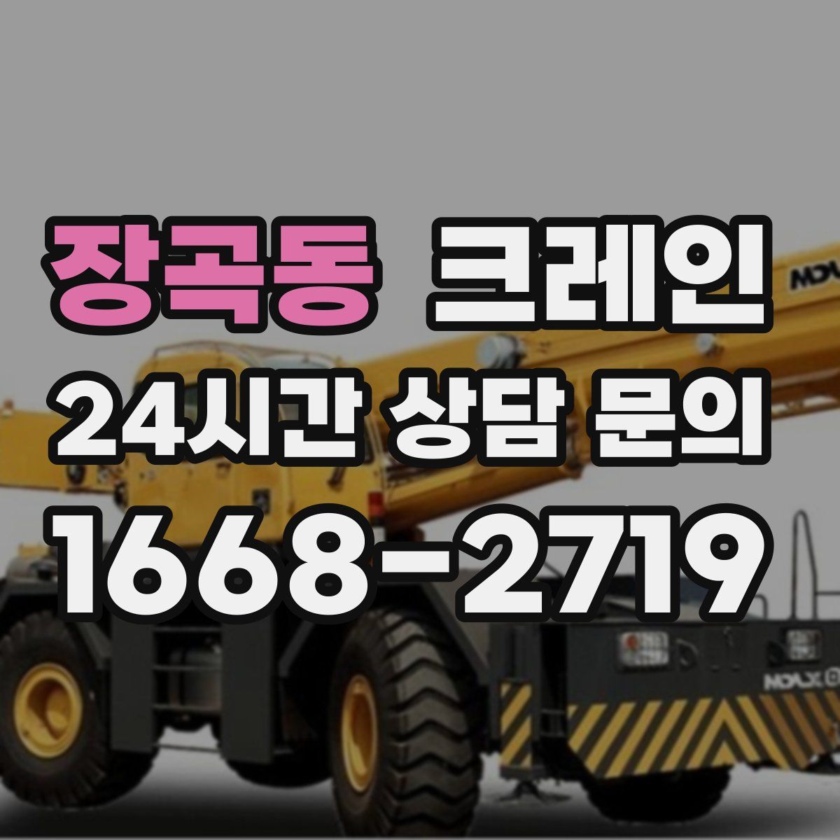 장곡동 카고 크레인
