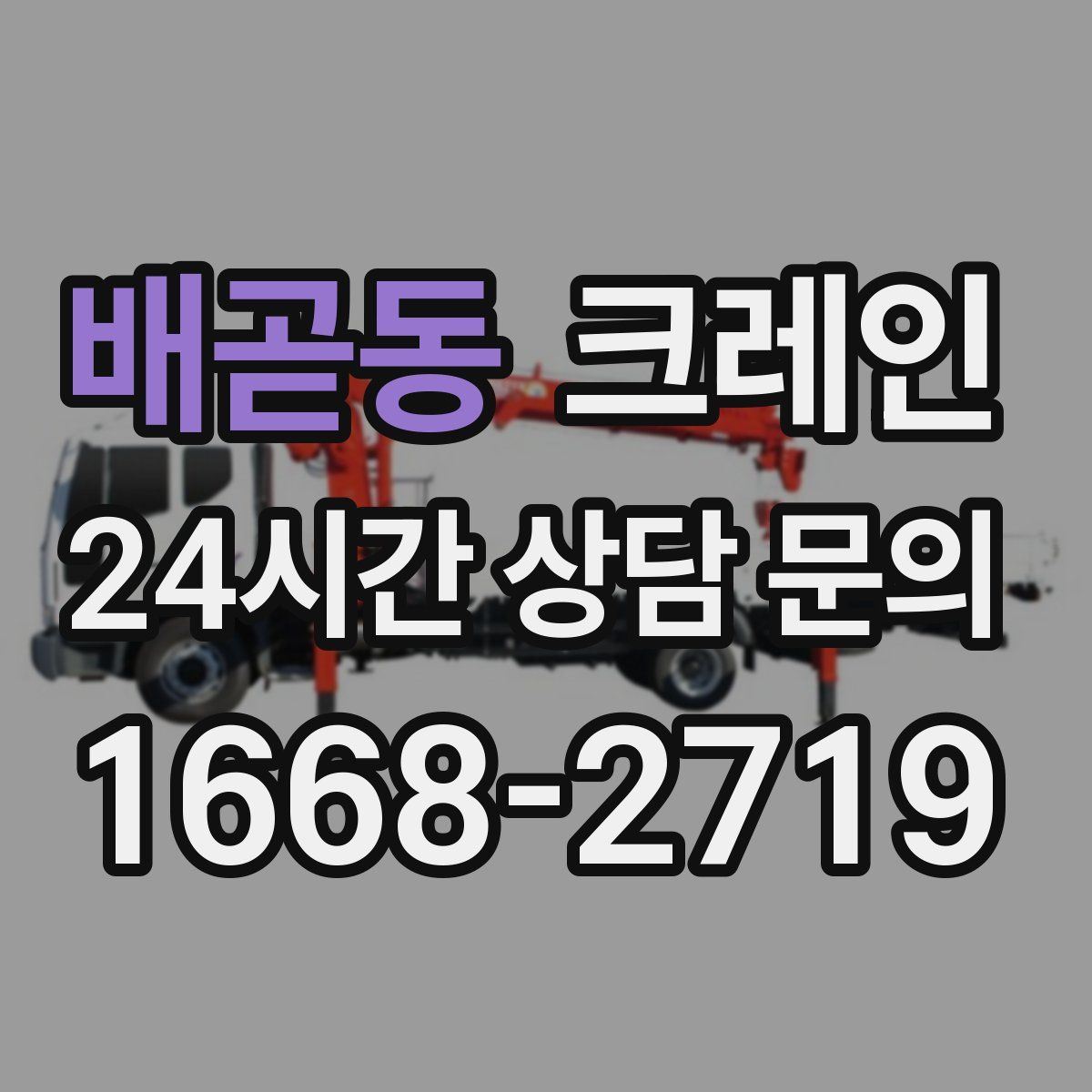 배곧동 카고 크레인
