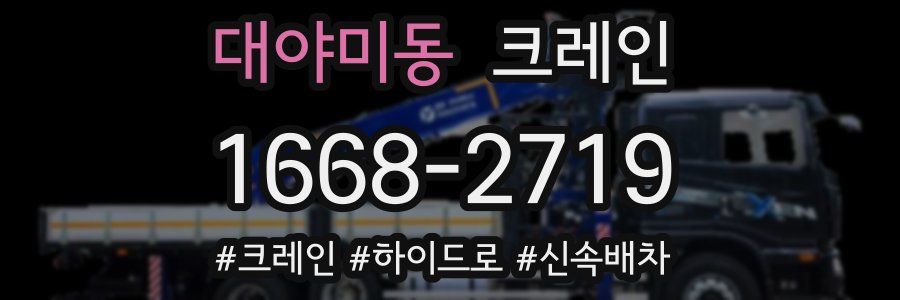 대야미동 크레인 작업