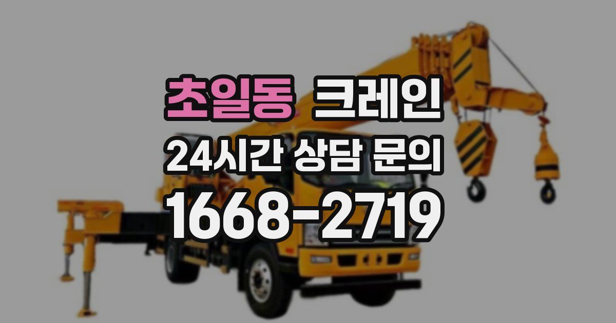 초일동 크레인